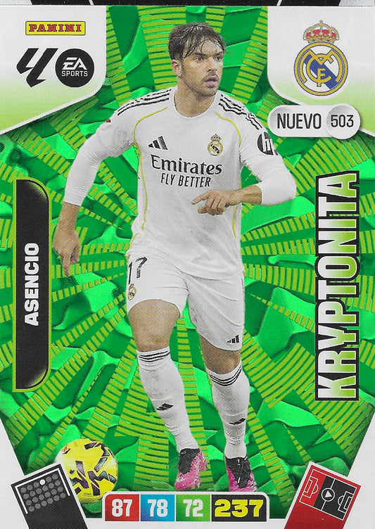 Asencio Kryptonita (503)  - Adrenalyn XL LaLiga 2025/2026