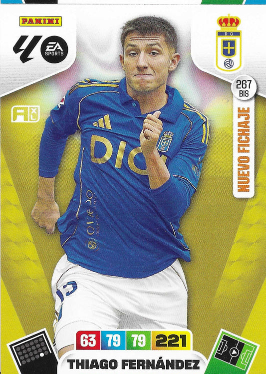 Thiago Fernández Nuevo Fichaje (267BIS)  - Adrenalyn XL LaLiga 2025/2026