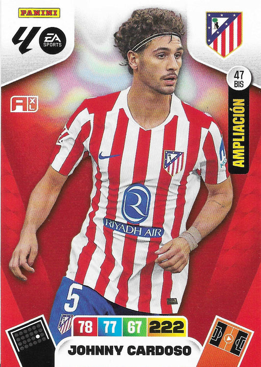 Johnny Cardoso Ampliación (47BIS)  - Adrenalyn XL LaLiga 2025/2026