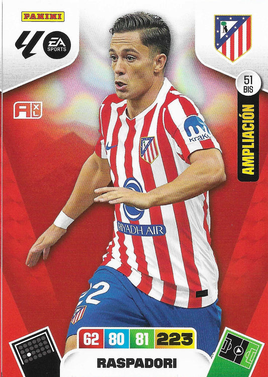 Raspadori Ampliación (51BIS)  - Adrenalyn XL LaLiga 2025/2026