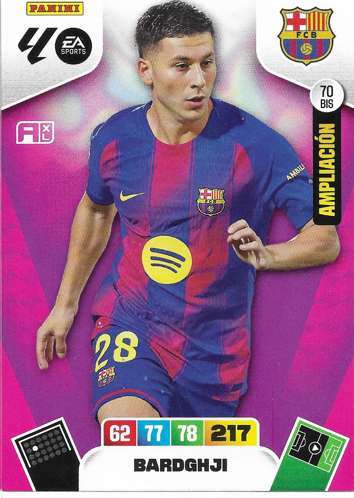 Bardghji Ampliación (70BIS)  - Adrenalyn XL LaLiga 2025/2026