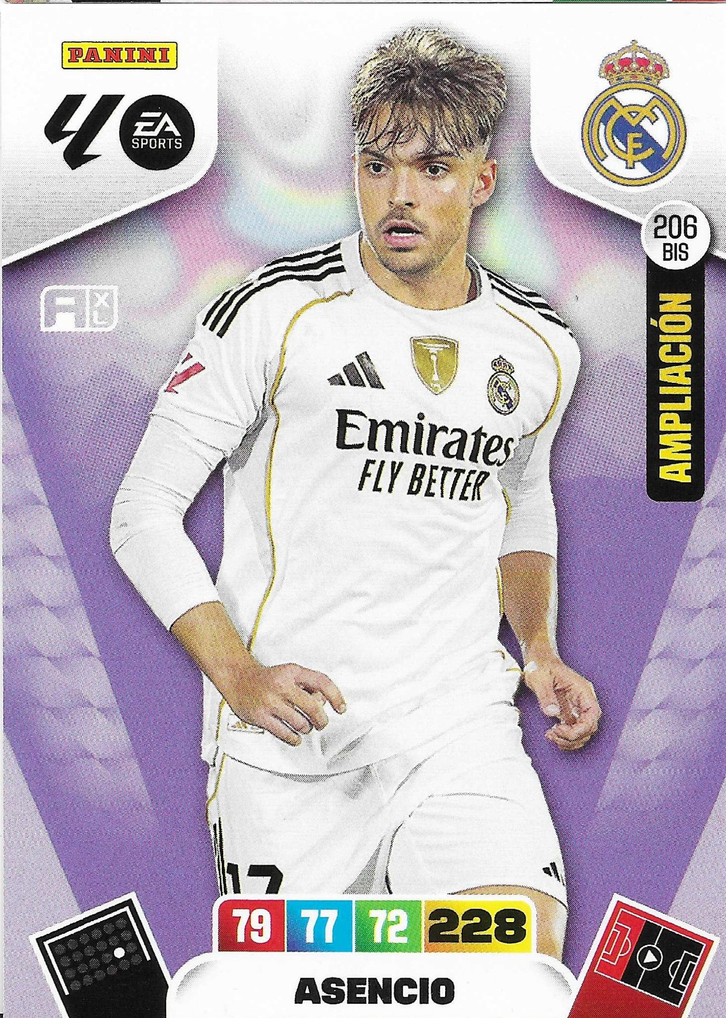 Asencio Ampliación (206BIS)  - Adrenalyn XL LaLiga 2025/2026