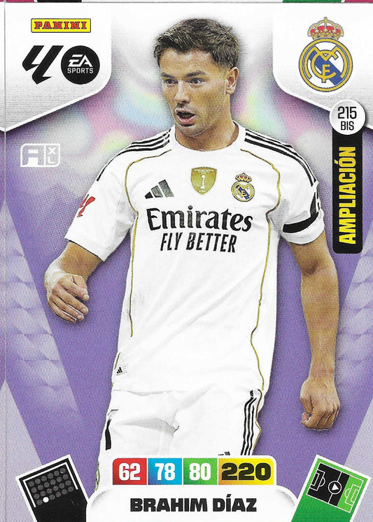 Brahim Díaz Ampliación (215BIS)  - Adrenalyn XL LaLiga 2025/2026