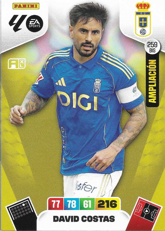 David Costas Ampliación (259BIS)  - Adrenalyn XL LaLiga 2025/2026