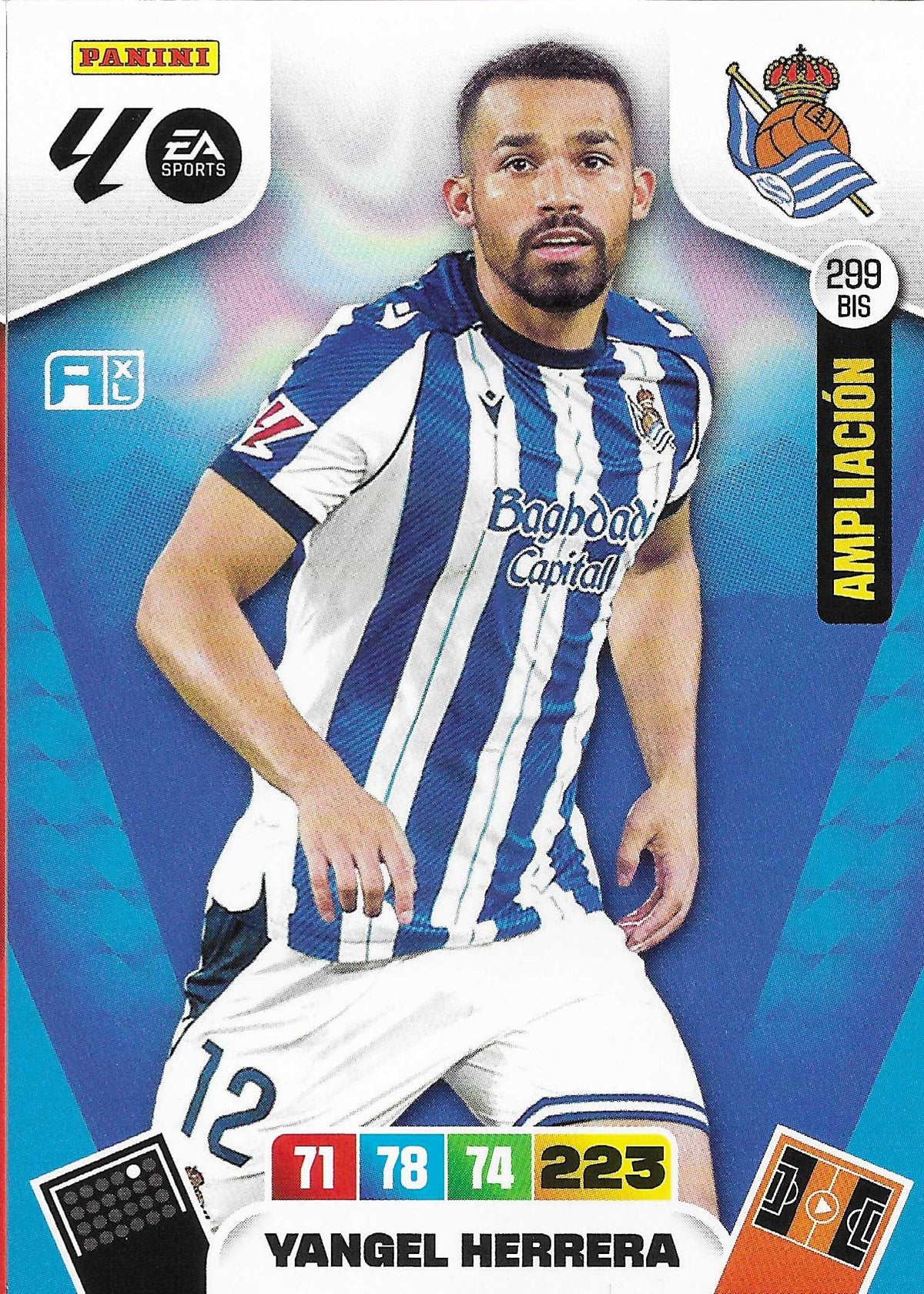 Yangel Herrera Ampliación (299BIS)  - Adrenalyn XL LaLiga 2025/2026